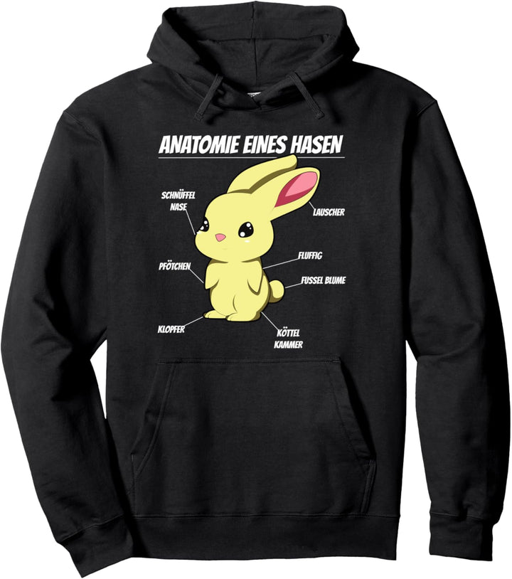 Anatomie eines Hasen Pullover Hoodie