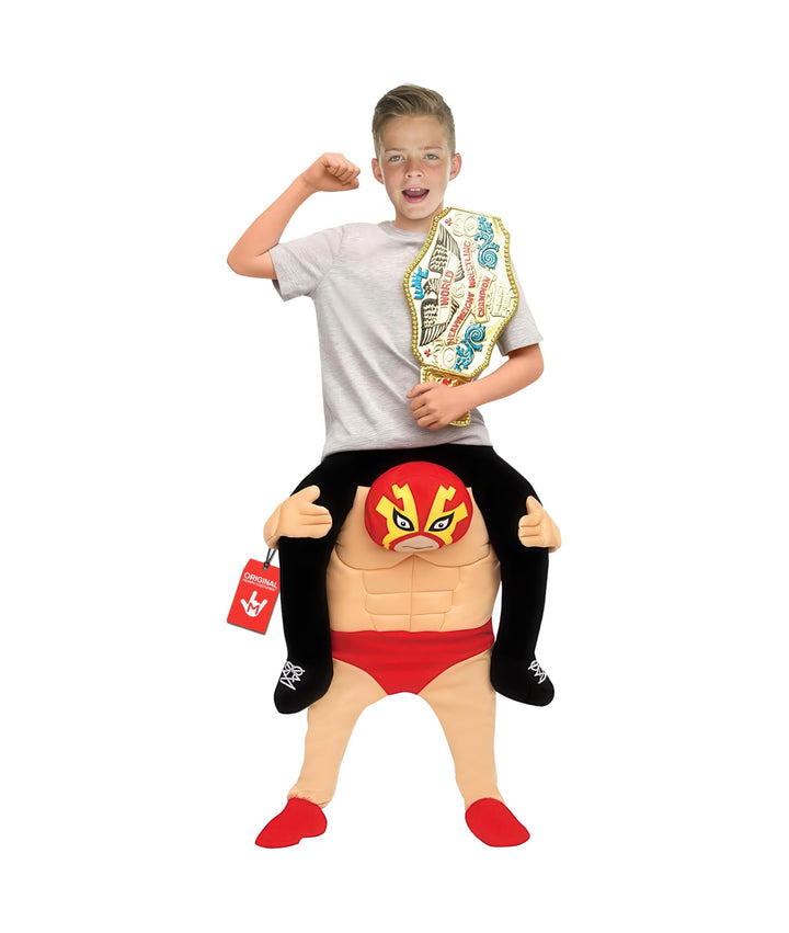 Morph Huckepack Wrestling Kostüm Kinder, Halloween Kostüm Kinder Ringer, Ringer