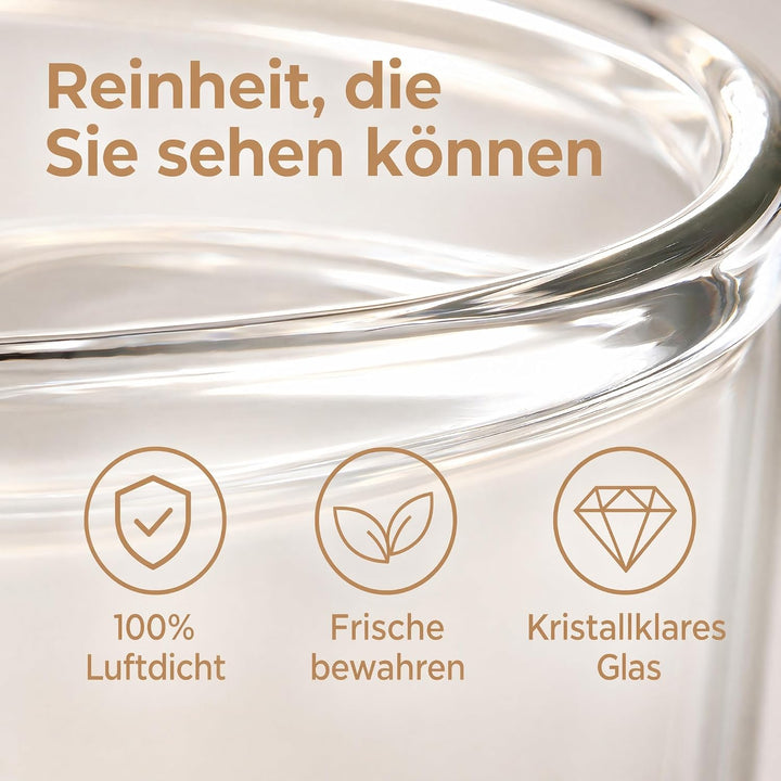 2 Stück Kaffeedose Luftdicht, 1200 ml Vakuum Kaffeedose Kaffeebehälter