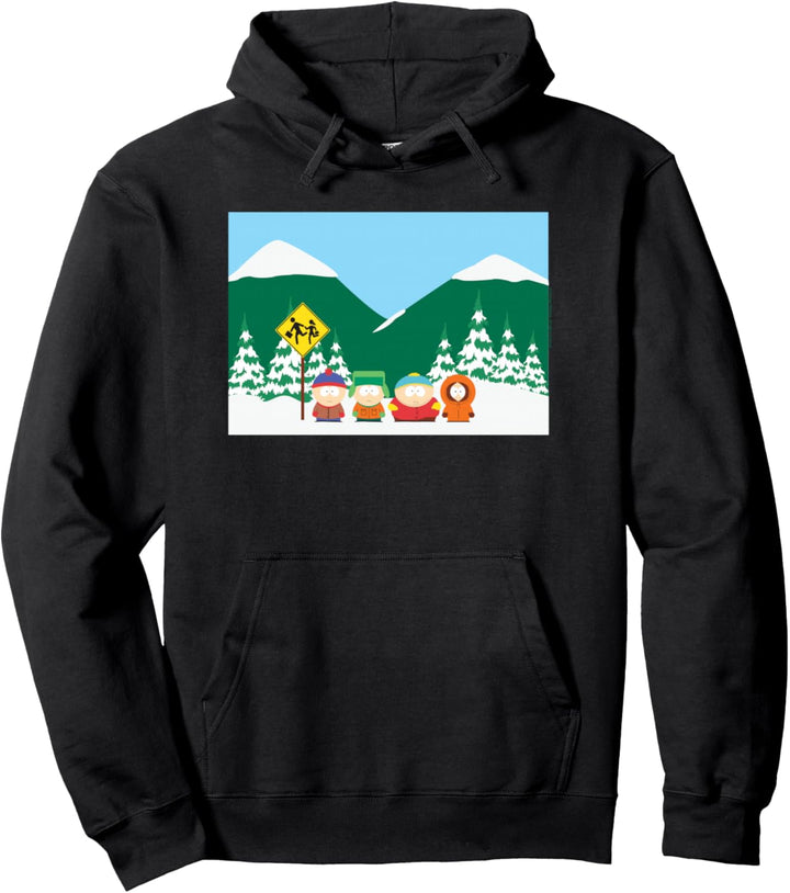 South Park Bus Stop Pullover Hoodie