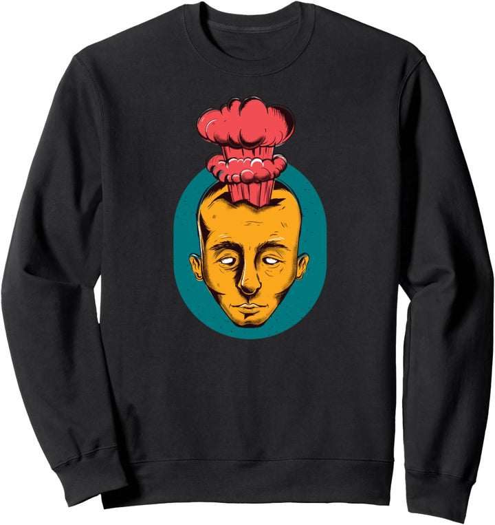 Überdenkende Kopfexplosion Sweatshirt