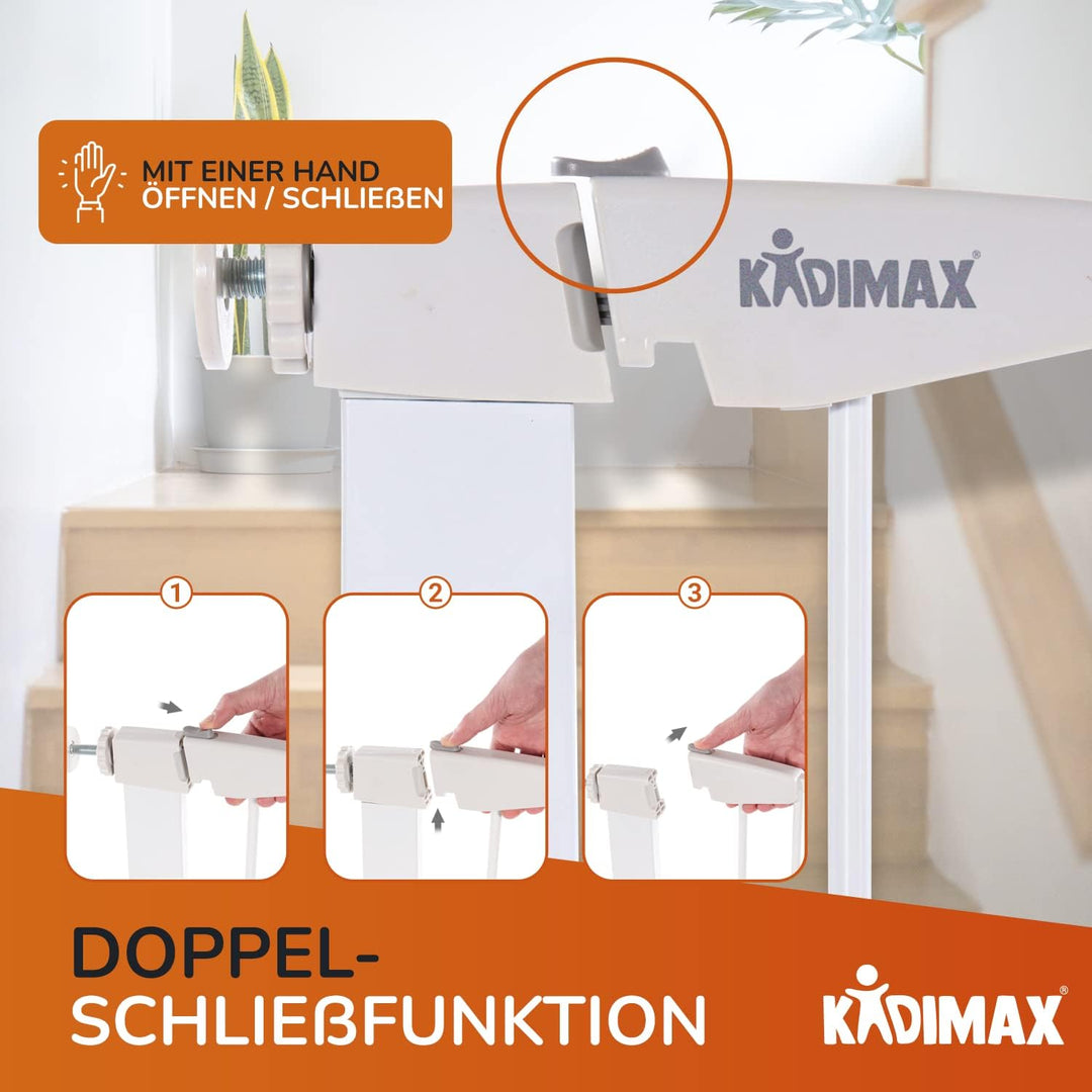 Treppenschutzgitter (Modell 2022) Erweiterung (Verlängerung) 12 cm, steckbarer Gitter Aufsatz für Tr