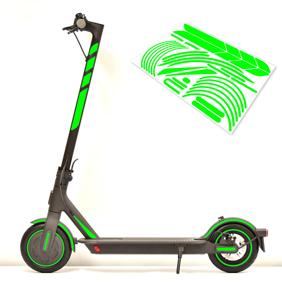 Aufkleber-Set (30-teilig) Sticker-Set auf 35x24cm Bogen geeignet für Xiaomi Mi Scooter 1S Pro 2 E-Sc