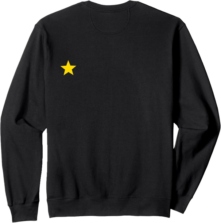 EU Sterne Flagge Fehlender Stern Backprint Rücken Back Front Sweatshirt
