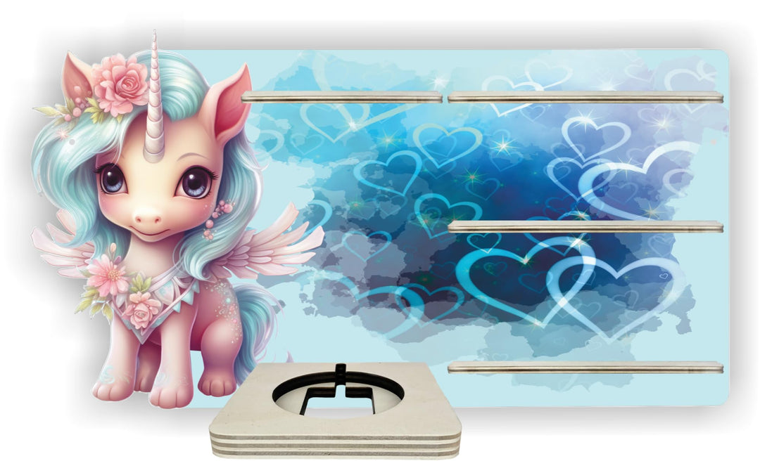 Farbklecks-Collection Tonie Regal Starter Set Einhornherzchen, 49 x 26 cm Toniebox 1, Toniebox 1