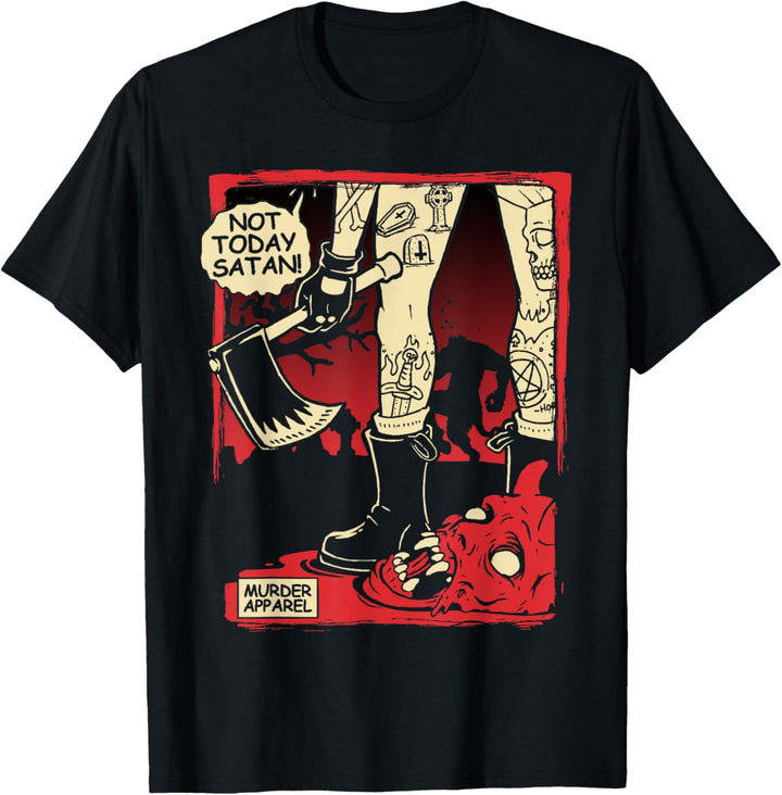 Heute nicht Satan Goth Hölle T-Shirt