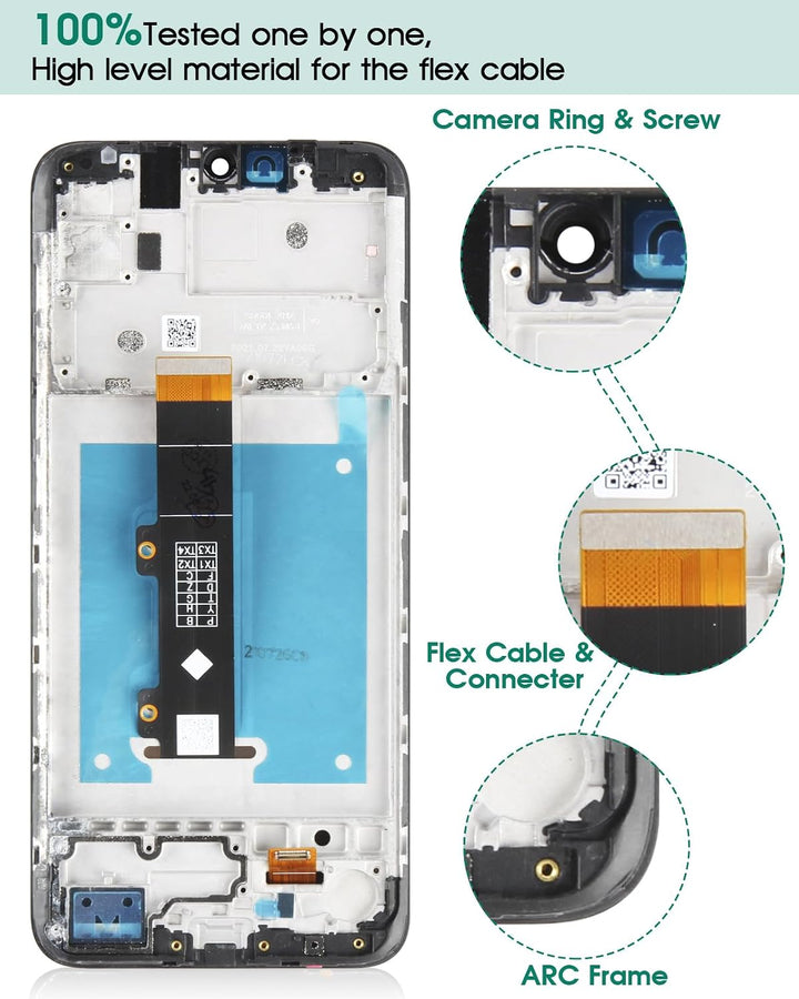 Für Motorola Moto E20 LCD-Bildschirm für Motorola E20 Bildschirm Ersatz E20 LCD Display XT2155 Touch