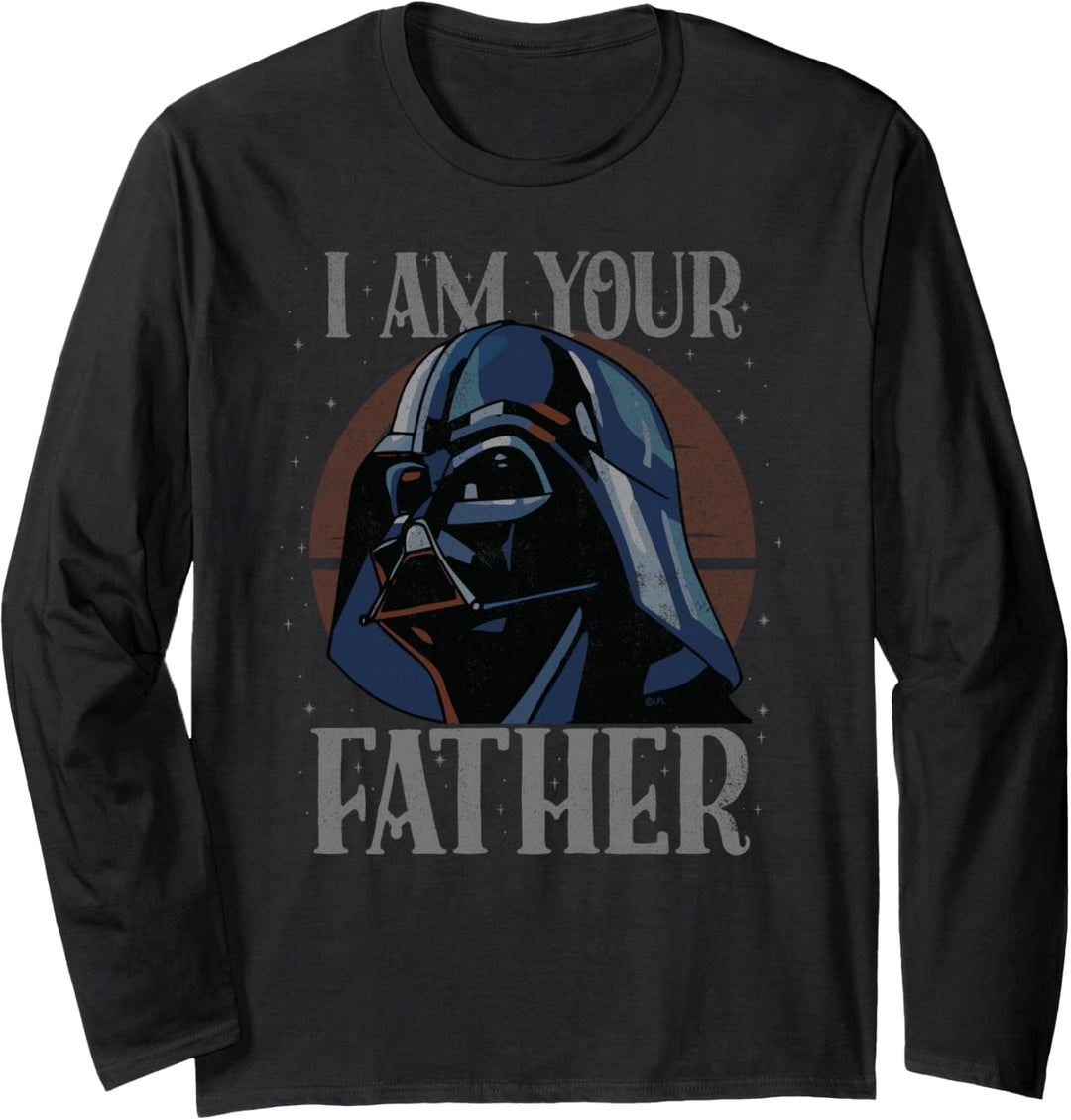 Star Wars Darth Vader I Am Your Father Retro Langarmshirt