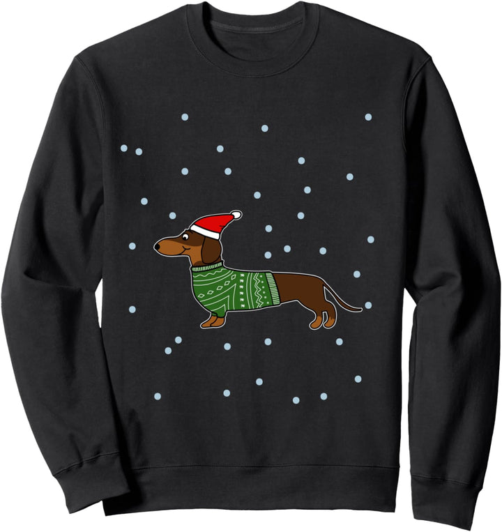 Dachshund Dackel Hund Weihnachten Sweatshirt