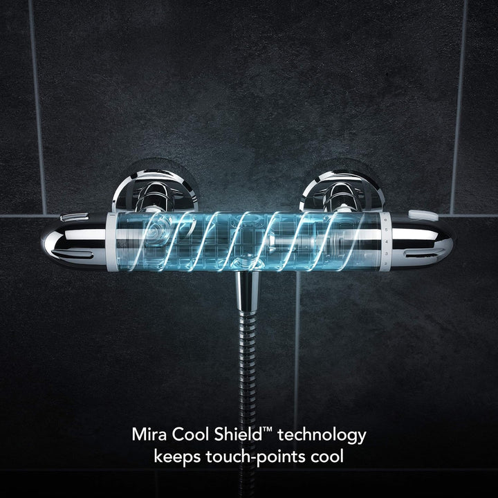 Mira 1.1836.005 Coda Pro Exposed Variable (EV) Mischbatterie Dusche, Chrome, One Outlet One Outlet C