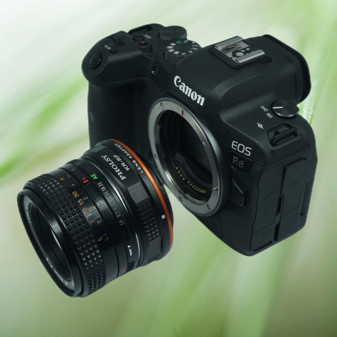 PHOLSY Manueller Objektivadapter: Kompatibel mit Konica AR Objektiv und Canon RF (EOS R-Type) Kamera