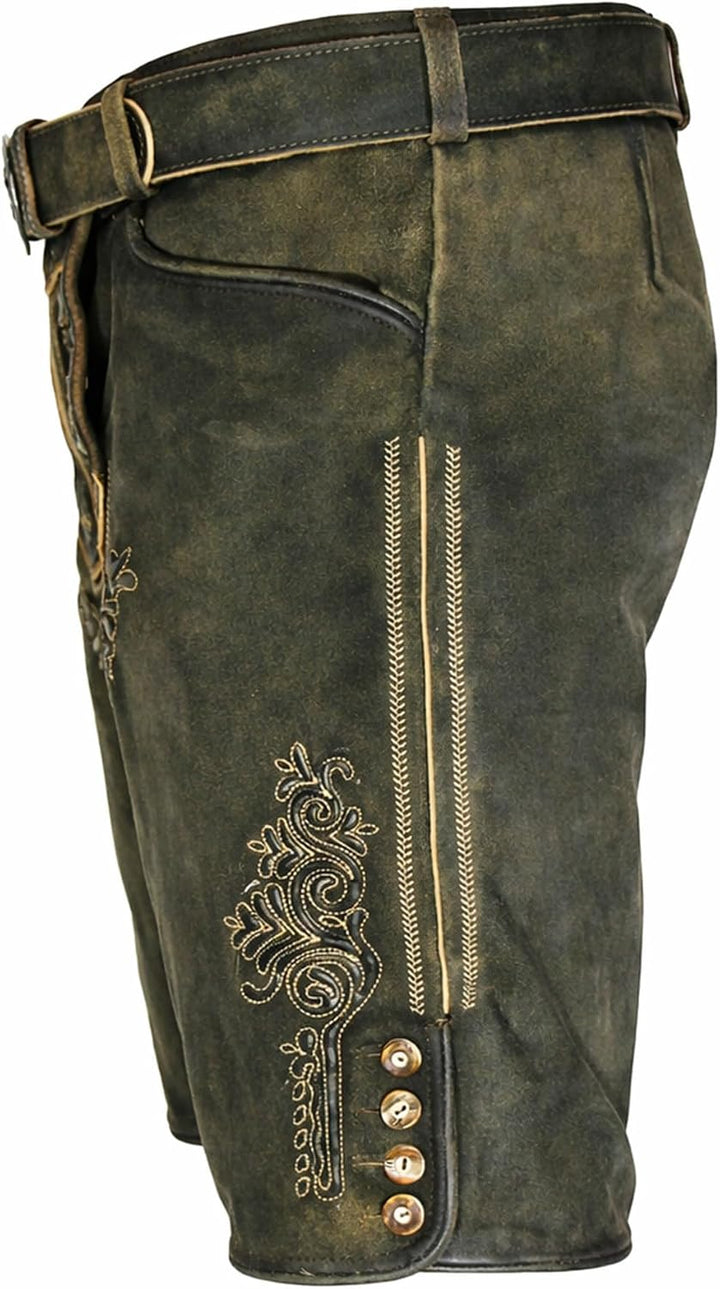 Maddox Herren Lederhose Ronn 56 Braun, 56 Braun