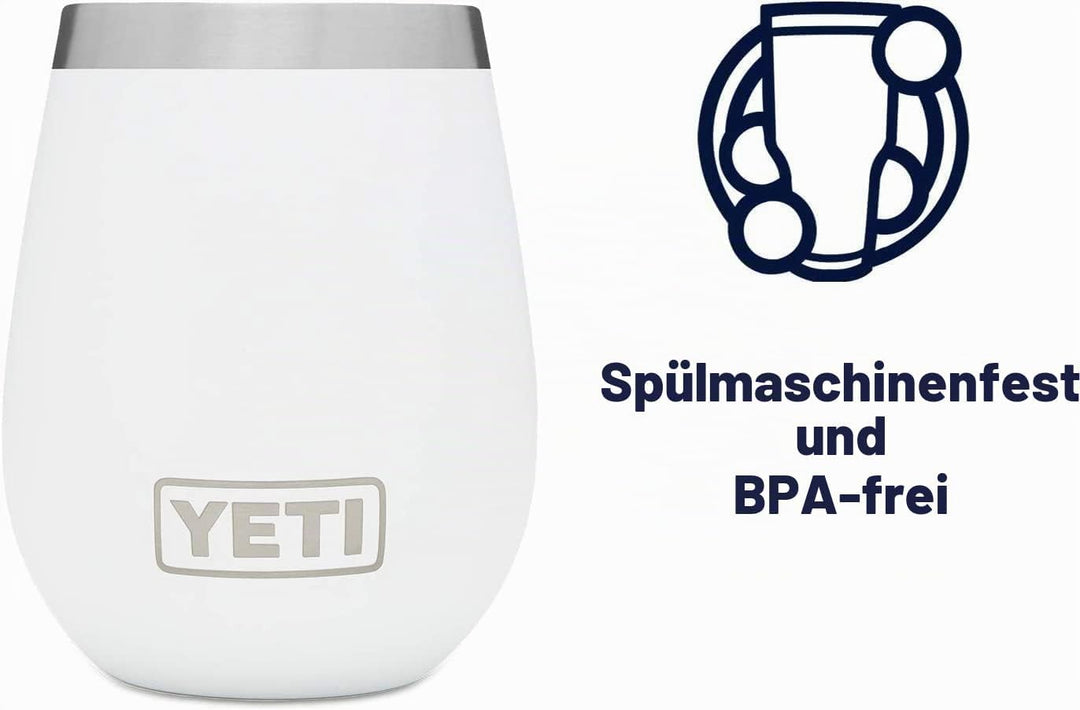 YETI Rambler Weinbecher Mit MagSlider-Deckel, Black, 10 oz (295 ml) Black - New, Black - New