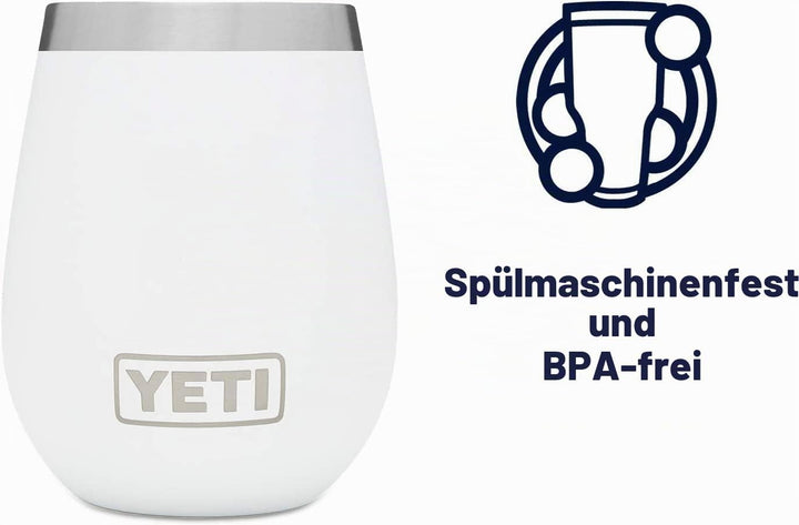 YETI Rambler Weinbecher Mit MagSlider-Deckel, Black, 10 oz (295 ml) Black - New, Black - New