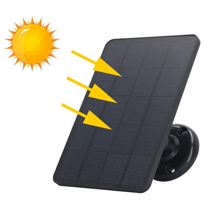 Solarpanel für Drahtlose Überwachungskamera, Wasserdichtes 10 W Micro-USB-Solarpanel für Überwachung