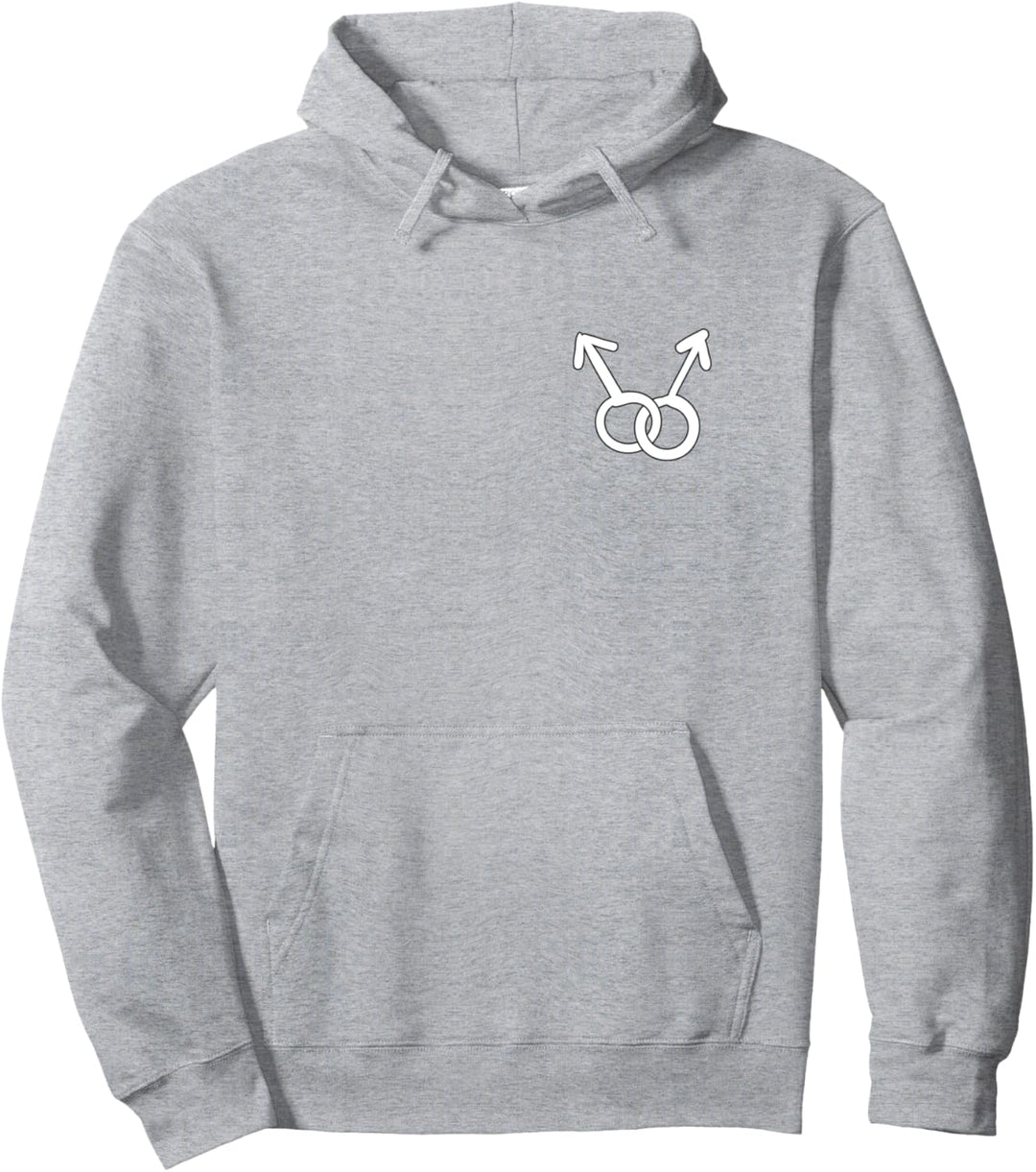 Gay Couple Pocket Symbol (lgbt pride) Pullover Hoodie