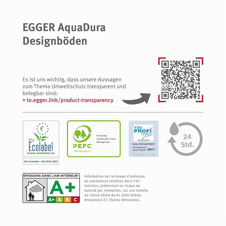 EGGER Aquadura Hybridboden EDF195 Camden Eiche natur 1292x193x7,5mm (1,995m²)