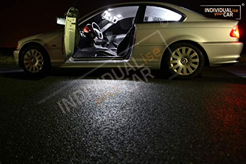 INDIVIDUALise your CAR Innenraumbeleuchtung SET für 3er E46 Coupé (Pure-White) Reinweiss, Pure-White