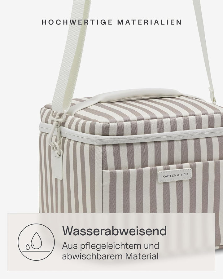 Kapten &amp; Son Oulu Cooler Bag Muted Rose Striped 11 L Kühltasche faltbar, Muted Rose Striped