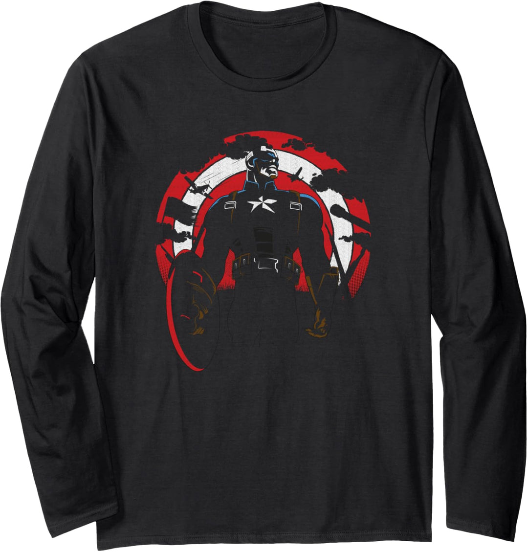 Marvel Captain America Legendary Hero Langarmshirt