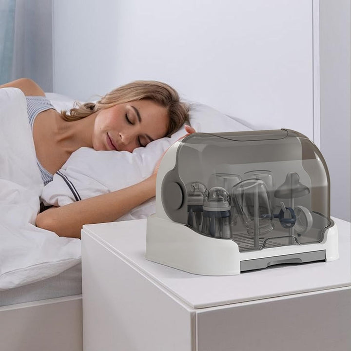 Grosse Babyflaschen Organizer, Babyflaschen Aufbewahrungsbox Mit Abnehmbarer Tropfschale Und Staubdi