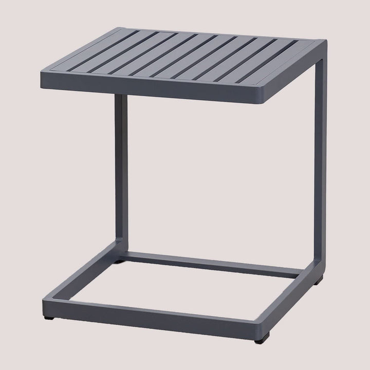 SKLUM Garten Beistelltisch Dulem Grau Graphit, Grau Graphit