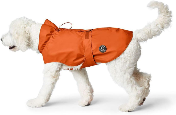 Hunter Hunde-Regenmantel Milford, Farbe: orange, ergonomische Passform für optimalen Schutz, individ
