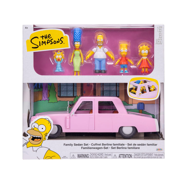 The Simpsons Familienfiguren mit Limousine Fahrzeug Spielset