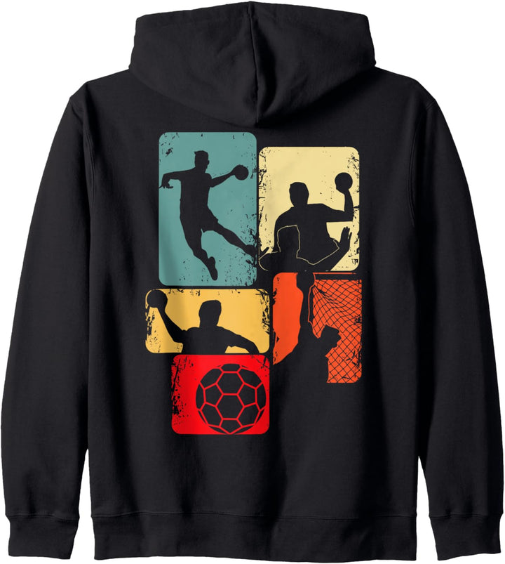 Handball Handballer Jungen Kinder Männer Kapuzenjacke