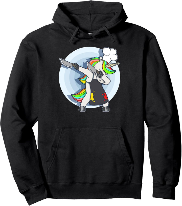 Unicorn Dabbing Bester Koch Geschenk Fun Pullover Hoodie