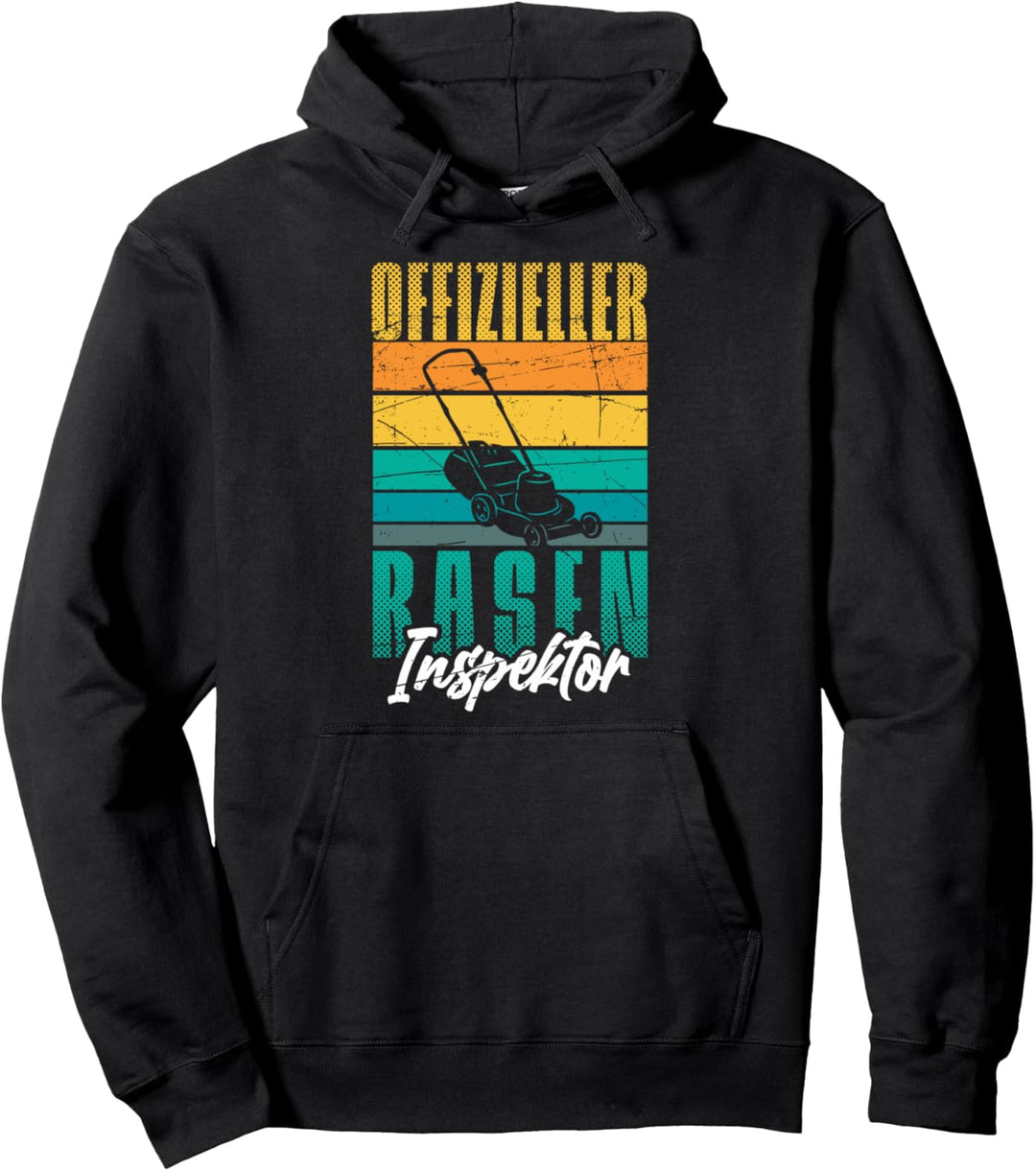 Raseninspektor Rasenflüsterer Rasenmäher Hobbygärtner Garten Pullover Hoodie