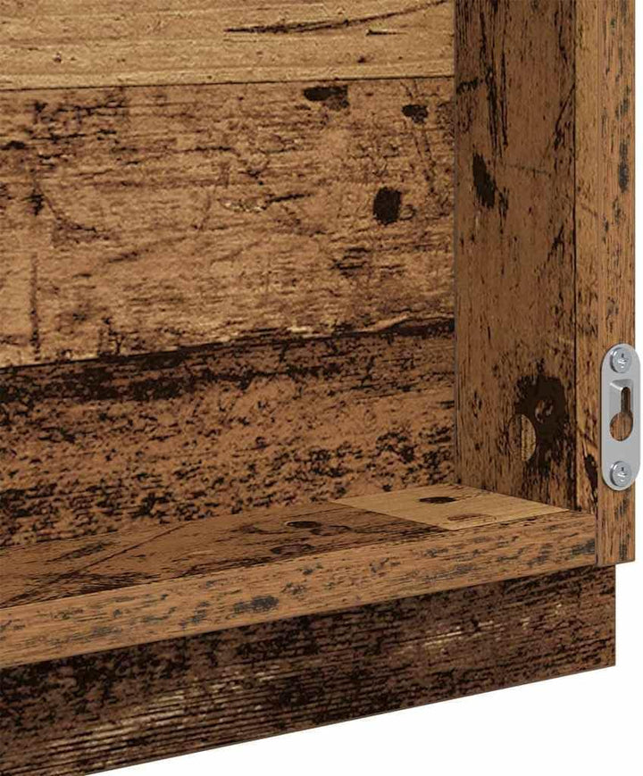 vidaXL LED Badezimmer Spiegel Altes Holz 40x8.5x37 cm Ingenieurholz, Altes Holz