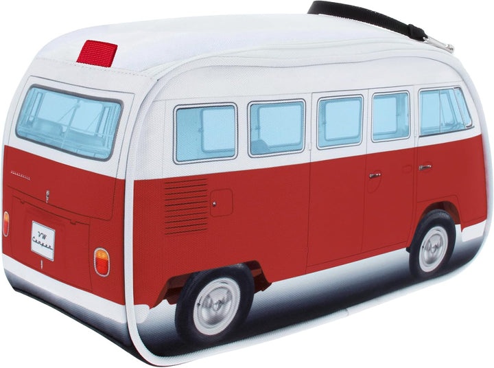 BRISA VW Collection - T1 Bulli Bus Kulturbeutel Kosmetiktasche Rot, Rot