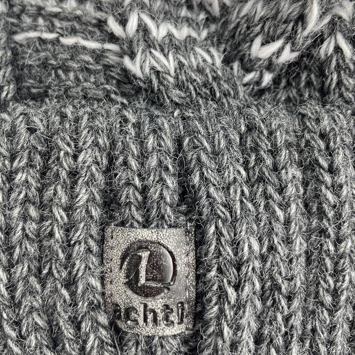 Mütze &amp; Schal Set achti I 2 teilig I Damen Kombi - Beanie mit grossem Bommel und Loop I kuschelig ge