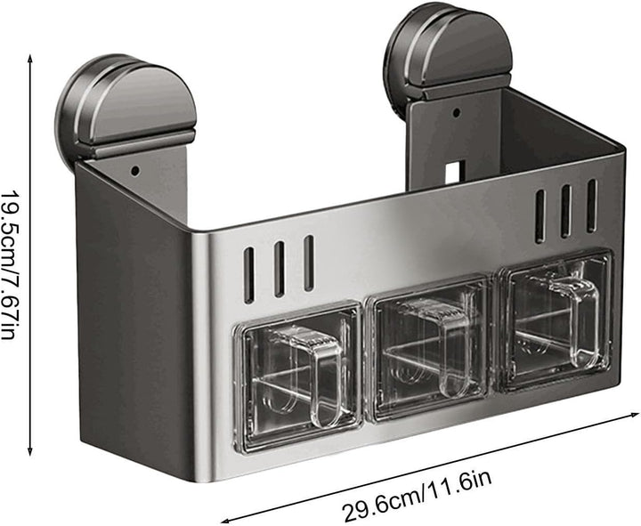 Generisch Flavoring Shelf, Sauce Container Rack, Culinary Storage | Two-Tier Structure, Leakproof Se
