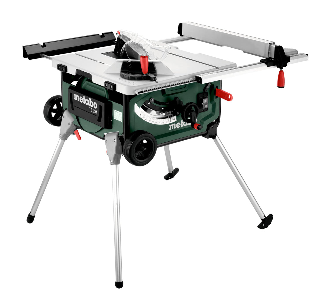 Metabo Tischkreissäge TS 254 (600668000) im Karton mit Untergestell und Trolleyfunktion (Max. Schnit