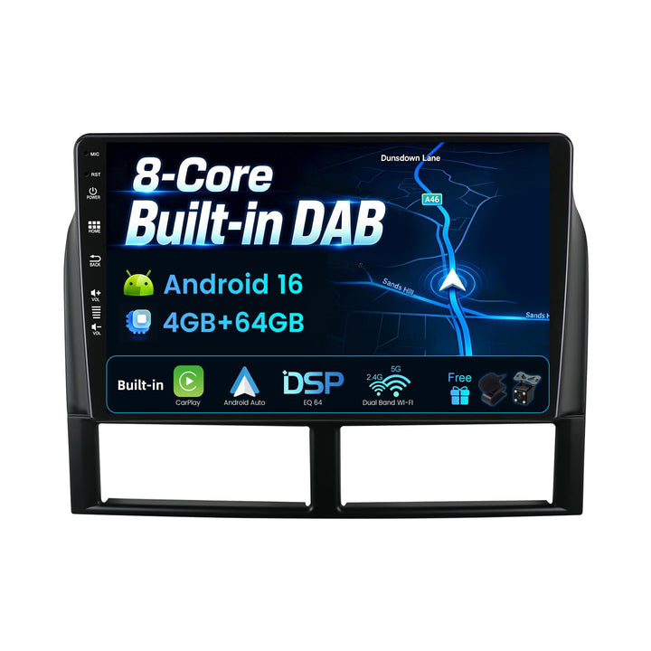 [Eingebaut DAB] - Android 16 IPS Autoradio für Jeep Grand Cherokee WJ (1998-2004) - Kabellos Carplay