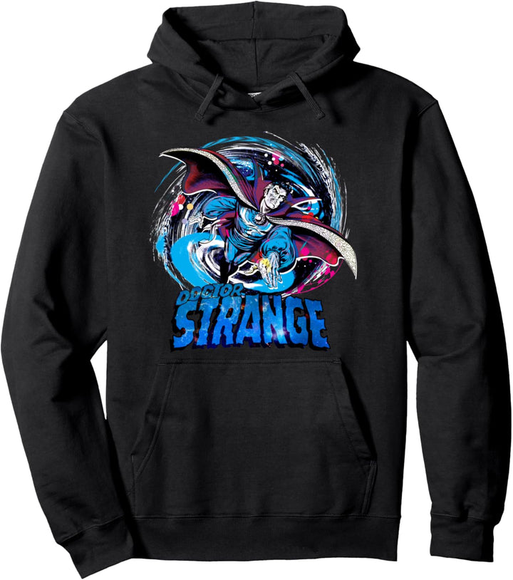 Marvel Doctor Strange Classic Retro Magic Warp Logo Pullover Hoodie