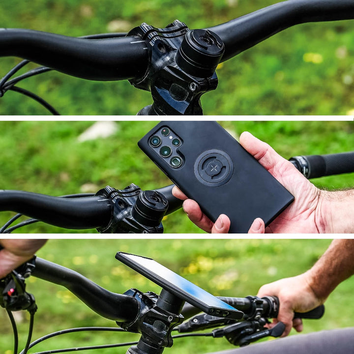 SP CONNECT Micro Stem Bundle | SPC+ | für Samsung S22 Handy Halterung für den fahrradlenker | Smartp