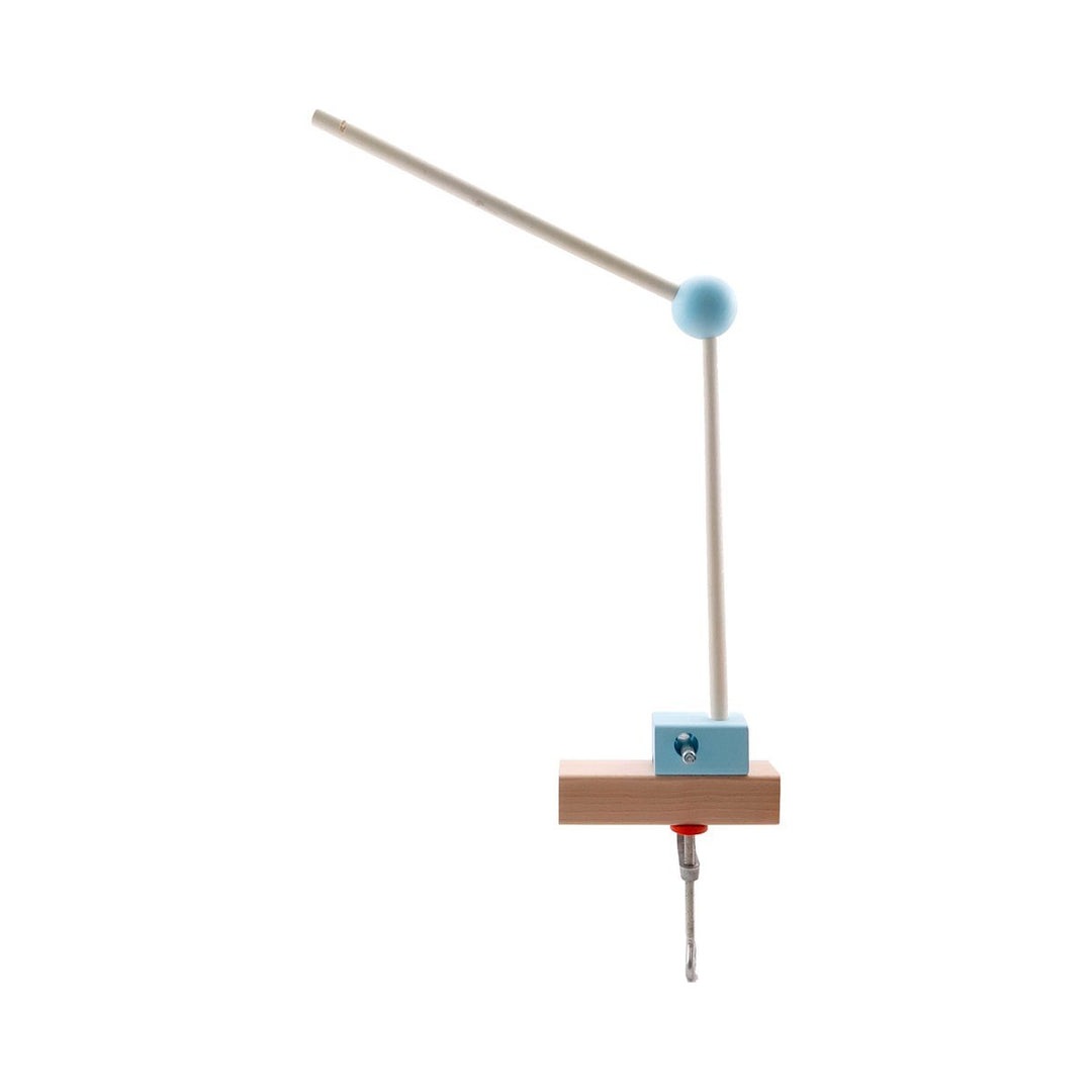 Hess Holzspielzeug 10252 - Mobilehalter aus Holz, Nature blau