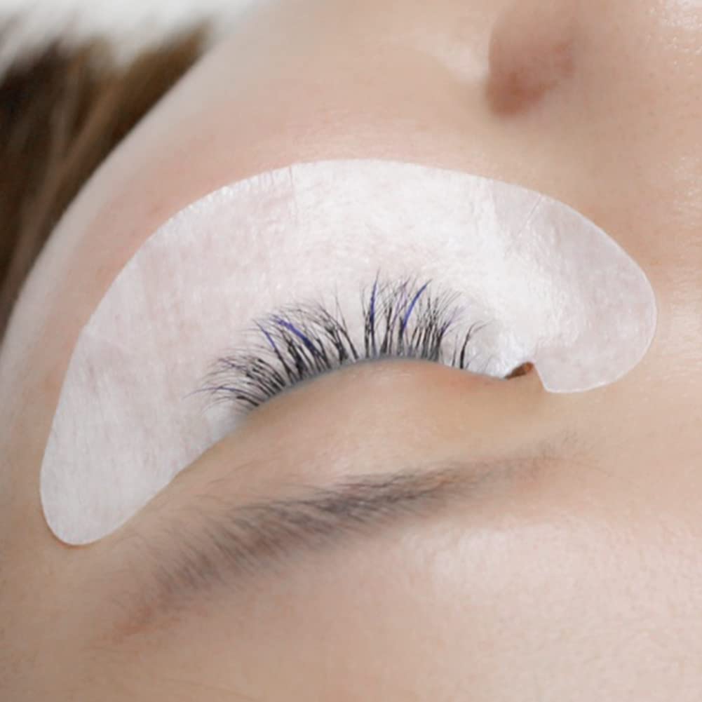 Lunamoon Augenpads für Wimpernverlängerung Pad 100Paar Wimpern Pads V-Shape V-pads Blue, V-pads Blue