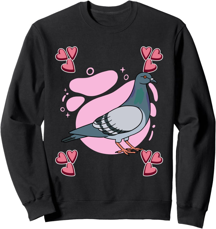 Damen Taube Zeichnung Mädchen Taube Sweatshirt