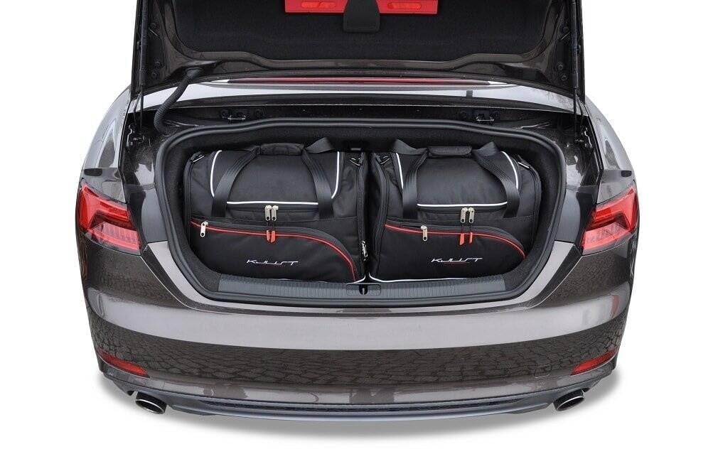KJUST DEDIZIERTE KOFFERRAUMTASCHEN 4 STK KOMPATIBEL MIT Audi A5 Cabrio B9 2017