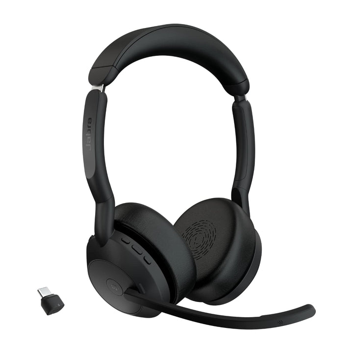 Jabra Evolve2 55 - schnurloses Stereo-Headset Air Comfort - Mikrofone mit Geräuschunterdrückung und