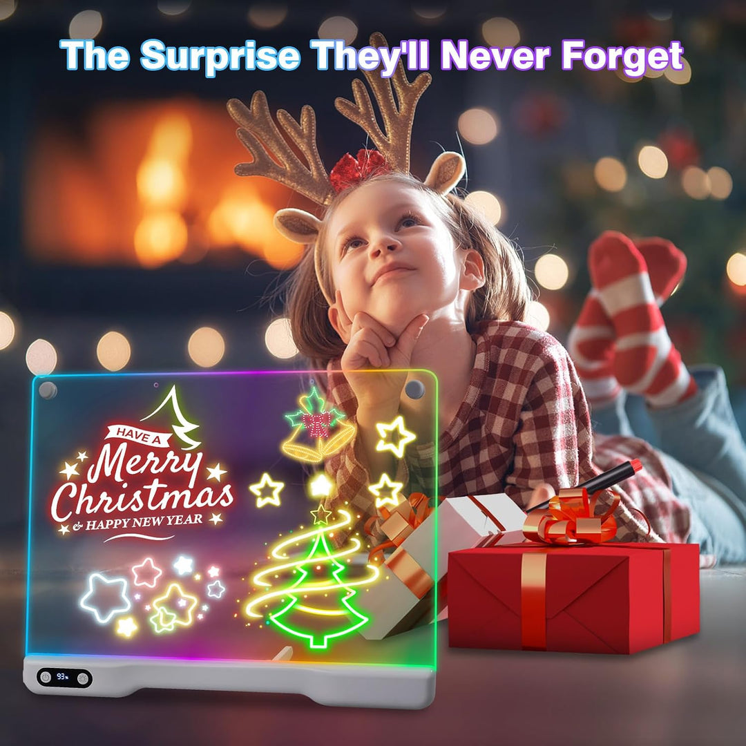 RealPlus LED Zeichenbrett 41cm Wiederaufladbar, 10 Lichtmodi Kindergeschenk