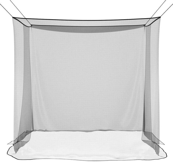 vidaXL Moskito-Netz für das Bett 3 STK. 156 Mesh Schwarz Polyester Schwarz 220 x 200 x 210 cm 3, Sch