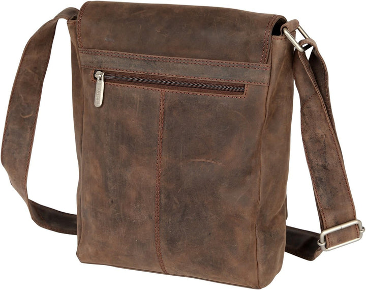 Bear Design Messenger, Umhängetasche (23/ 30/ 6 cm), HD6275 Unisex, Buffel Leder
