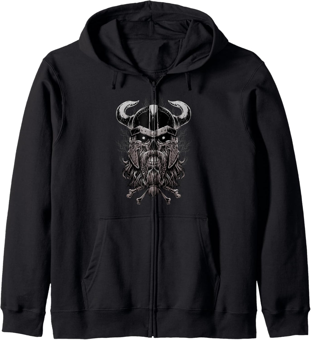 Wikinger Schädel - Viking Skull - Odin Ragnar Walhalla Kapuzenjacke