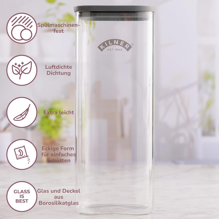 Kilner Frischhaltedose 3,5 Liter Luftdichter Glasbehälter Langlebiger Vakuumversiegelungsdeckel | BP