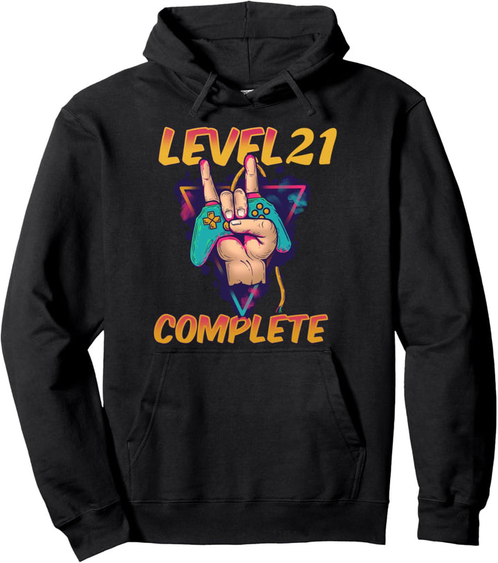 Level 21 Complete Design Pullover Hoodie